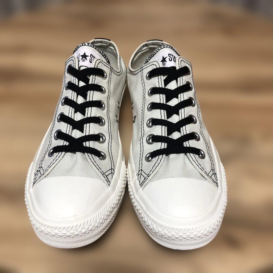 極美品/CONVERSE コンバースALL STAR LOW(26.0cm)薄灰 — image 3