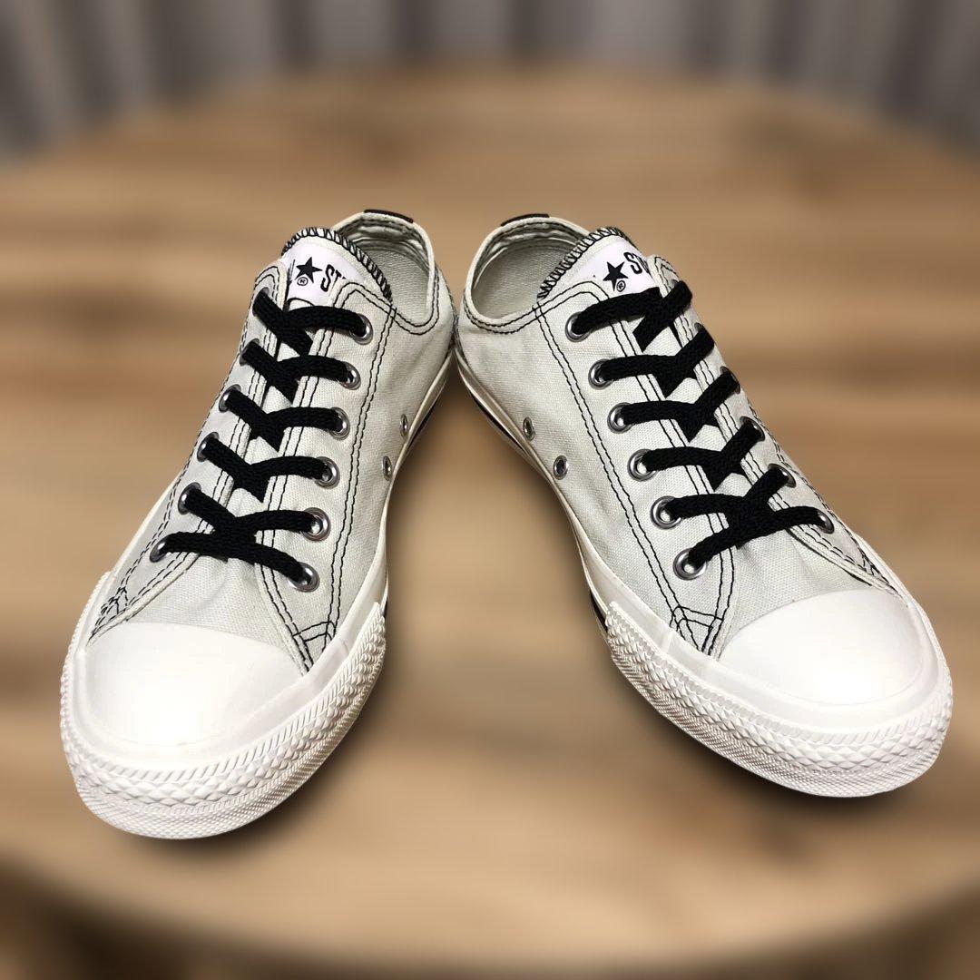 極美品/CONVERSE コンバースALL STAR LOW(26.0cm)薄灰 — image 4
