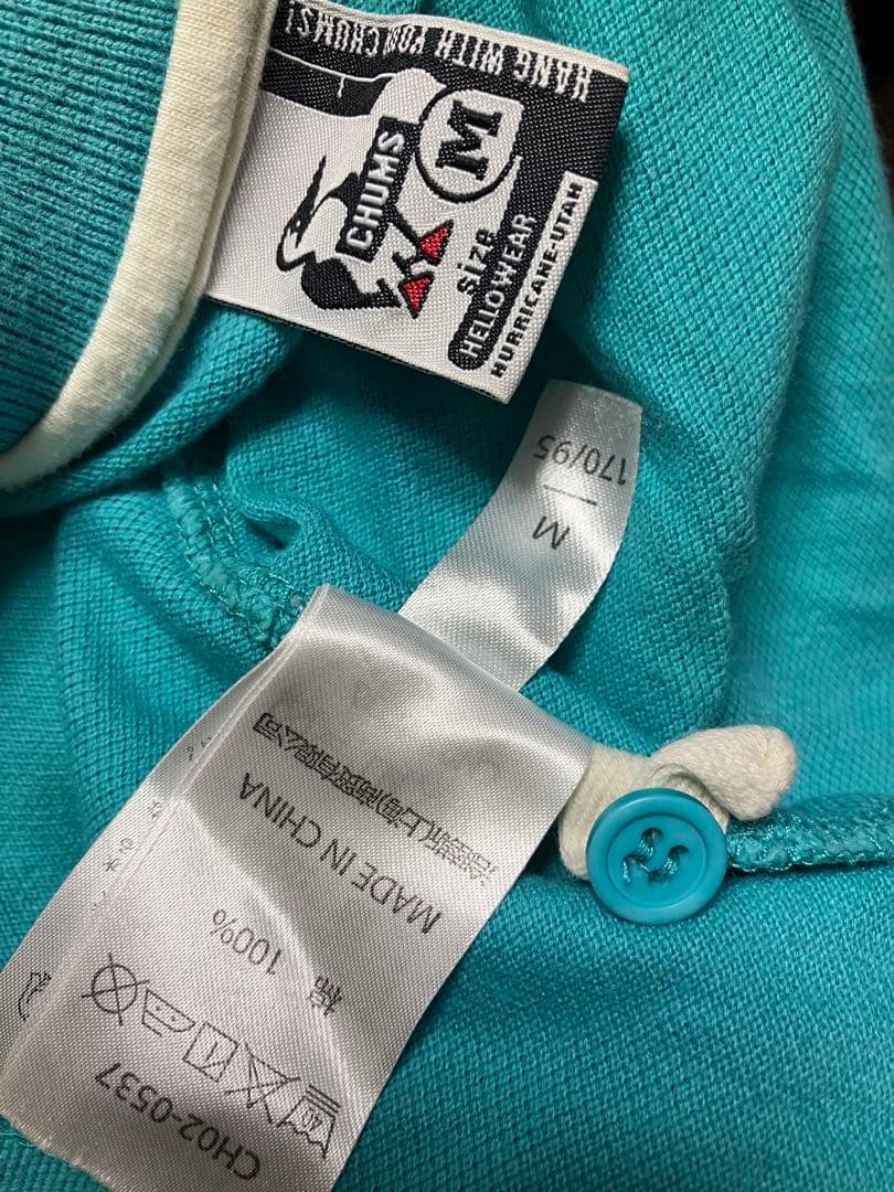 チャムス　CHUMS 半袖　ポロシャツ　ブルー　M — image 4