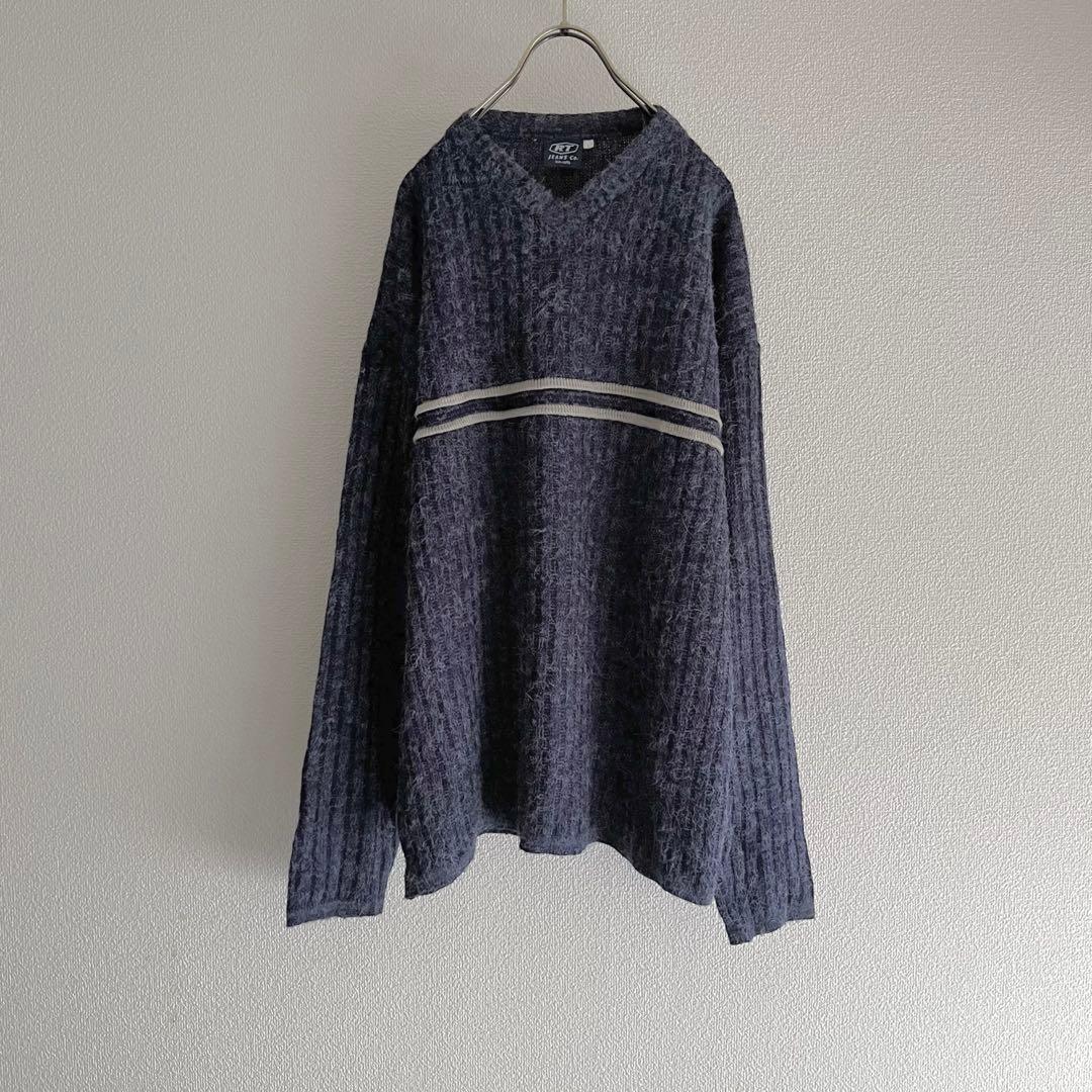 古着 “RT JEANS” Acrylic Vneck Knit — image 2