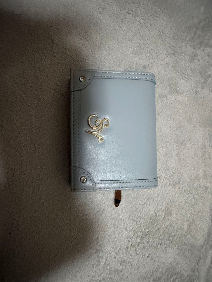 SAMANTHAVEGA サマンサベガ ロゴ金具巾着バッグ 財布 ダルブルー — image 5