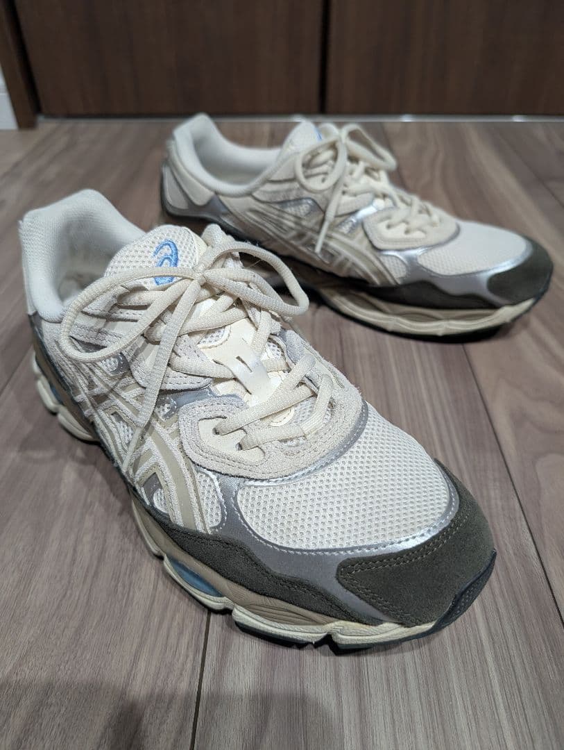 アシックス GEL NYC US9.5 27.5cm 美品 クリーム グリーン — image 2