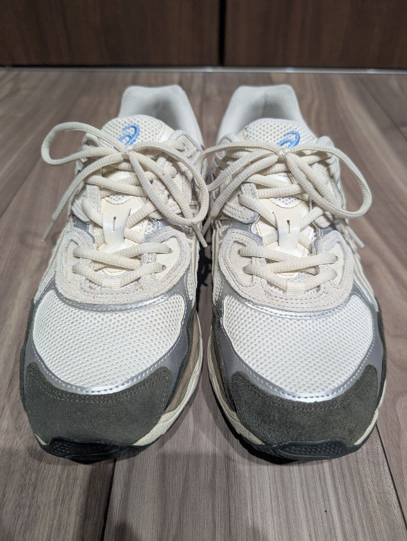 アシックス GEL NYC US9.5 27.5cm 美品 クリーム グリーン — image 3