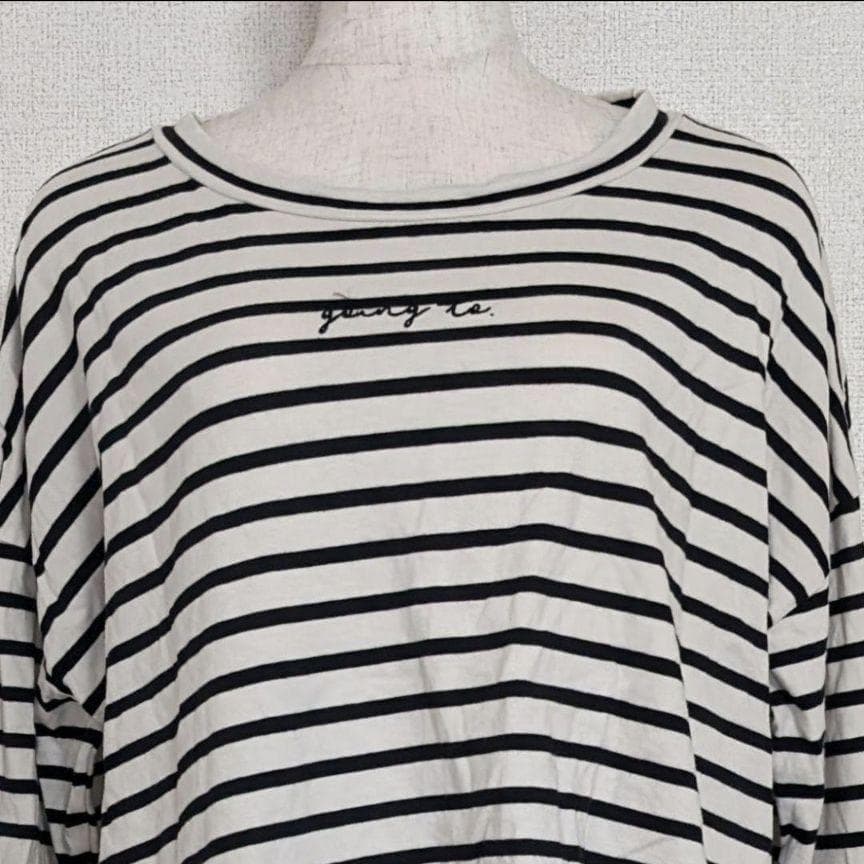 Who's Who CHICO フーズフーチコ　ボーダートップス　Tシャツ　F — image 2