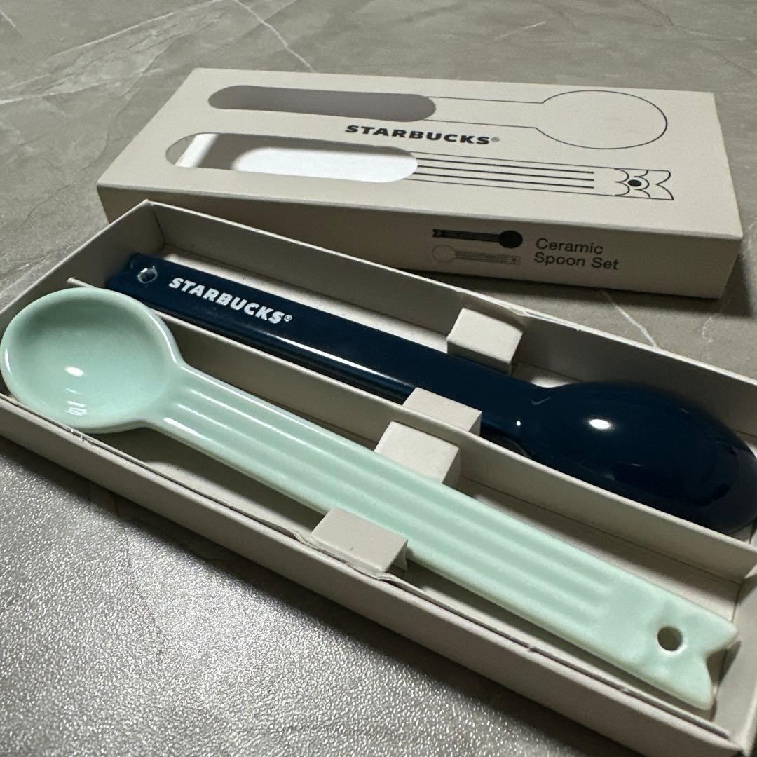 新品、未使用☆Starbucks Ceramic Spoon Set 2本セット — image 2