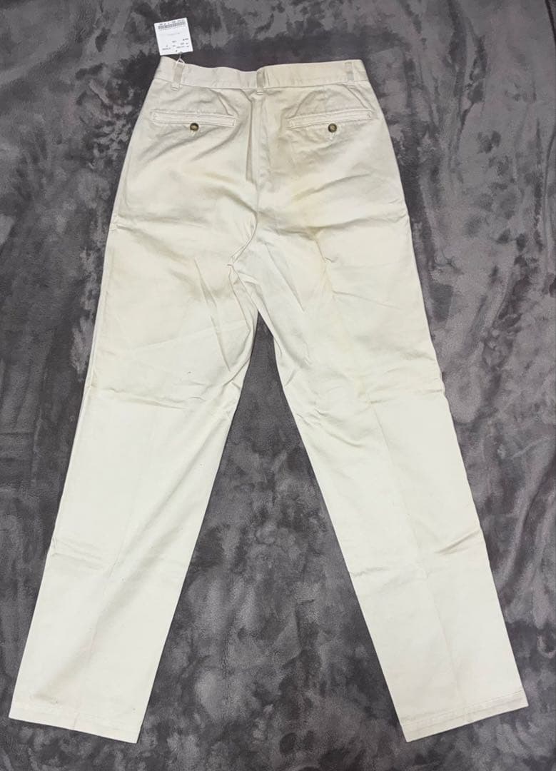 00s straight white chino pants deadstock — image 2