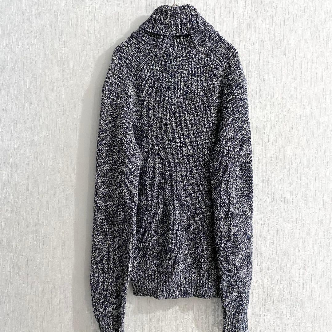 H&M LOGG ショールカラープルオーバーニットセーター 霜降り メンズXS — image 5