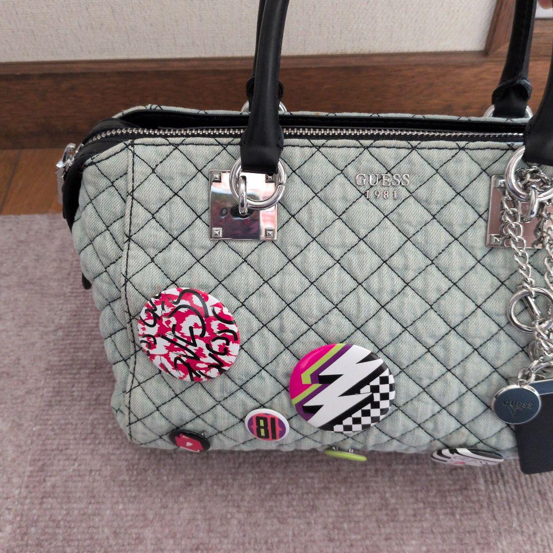 GUESS ハンドバッグ キルティング デニム — image 2