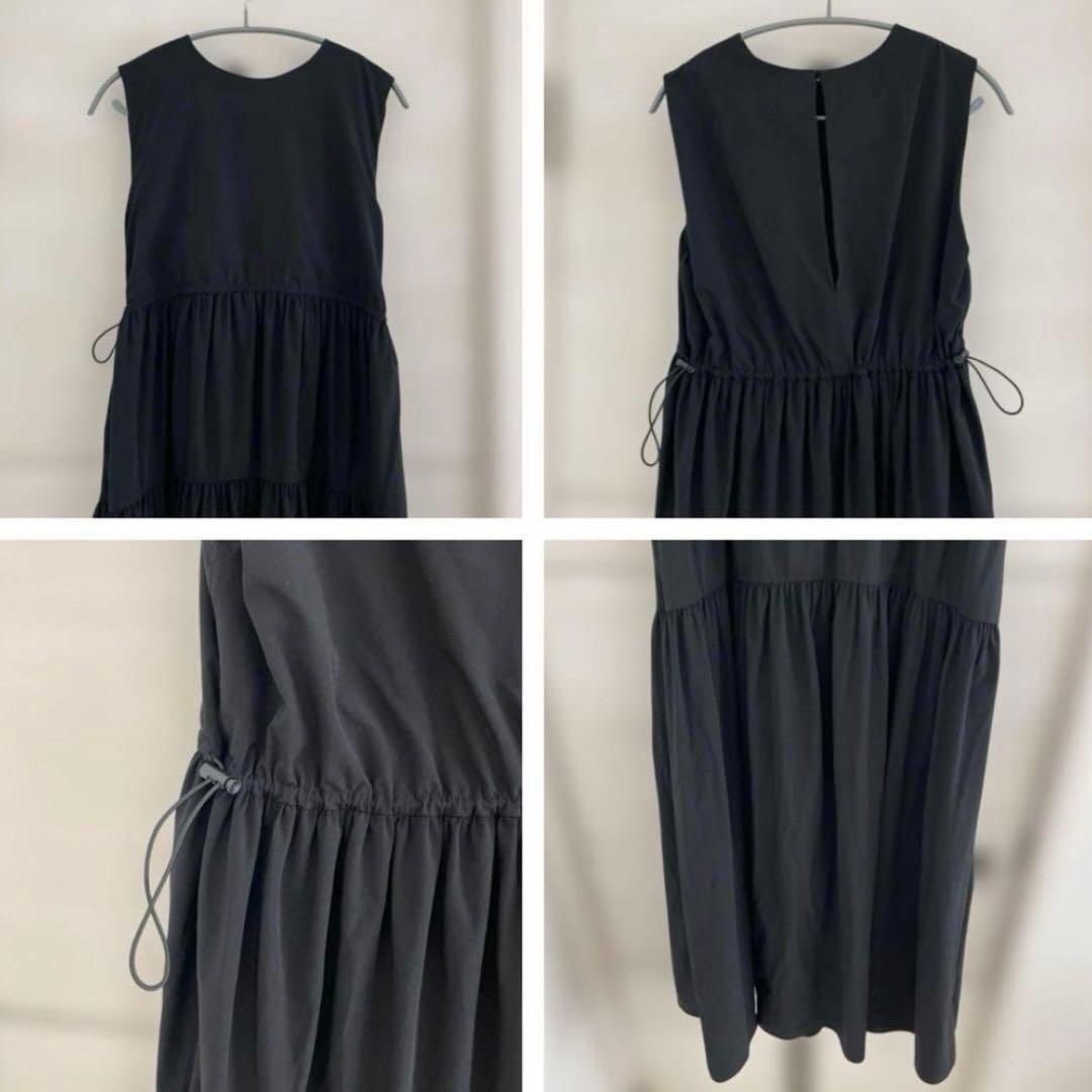 KBF ノースリーブロングワンピース ブラック — image 2