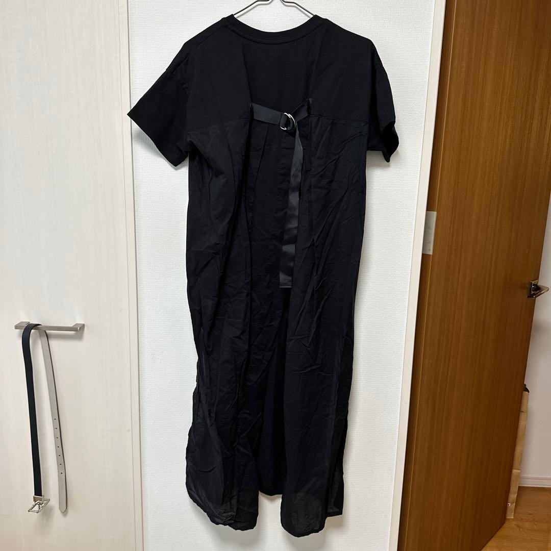 【PAGEBOY】ブラック カットソーワンピース 半袖 — image 3