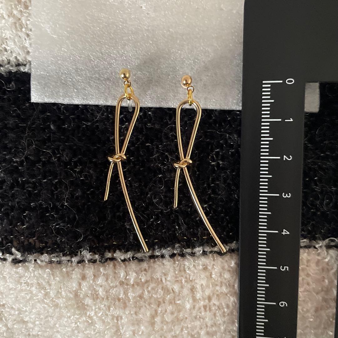 樹脂 ノンホール イヤリング ゴールド シンプル 小さい 金 ピアス フープ — image 2