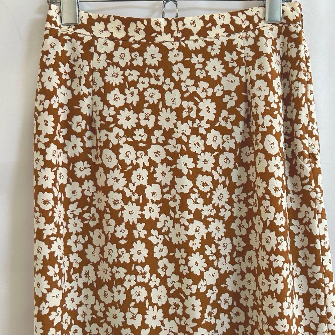 URBAN RESEARCH　花柄　プリントマキシスカート　マキシ丈　ブラウン — image 4