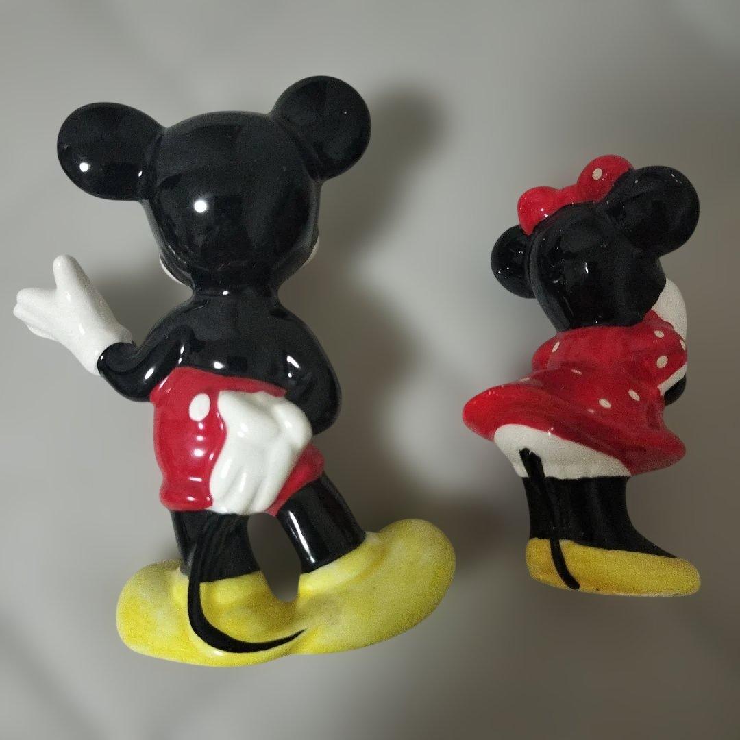 ビンテージ◾️ミッキーマウス＆ミニーマウス 陶器人形 セラミックフィギュア — image 2