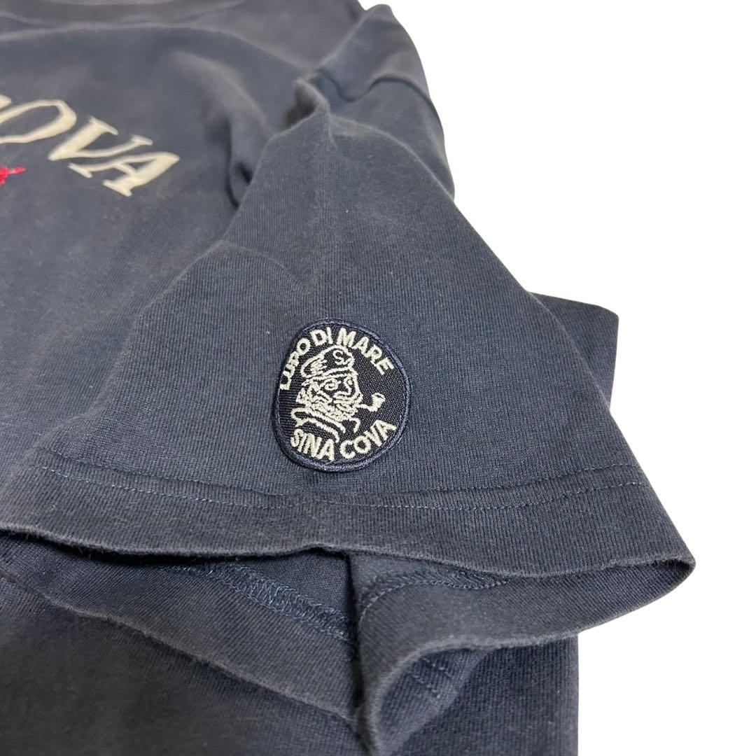 【美品】SINA COVA シナコバ 半袖Tシャツ ネイビー XL 90s — image 3