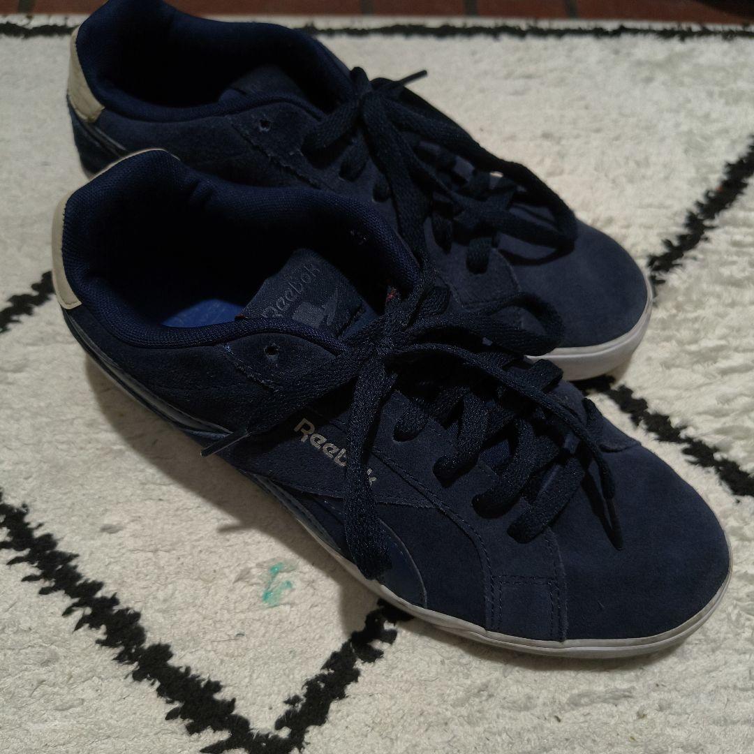 Reebok スニーカー ネイビー スエード調　サイズ26㌢ — image 3
