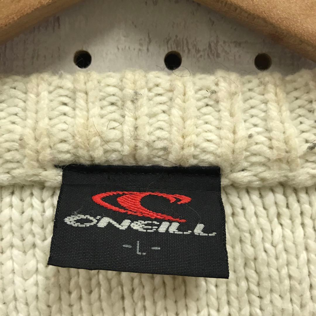 Y2K ネオグランジ ブロークコア古着 O'NEILL ネップニットセーター — image 2