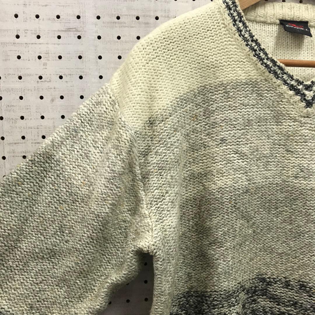 Y2K ネオグランジ ブロークコア古着 O'NEILL ネップニットセーター — image 4