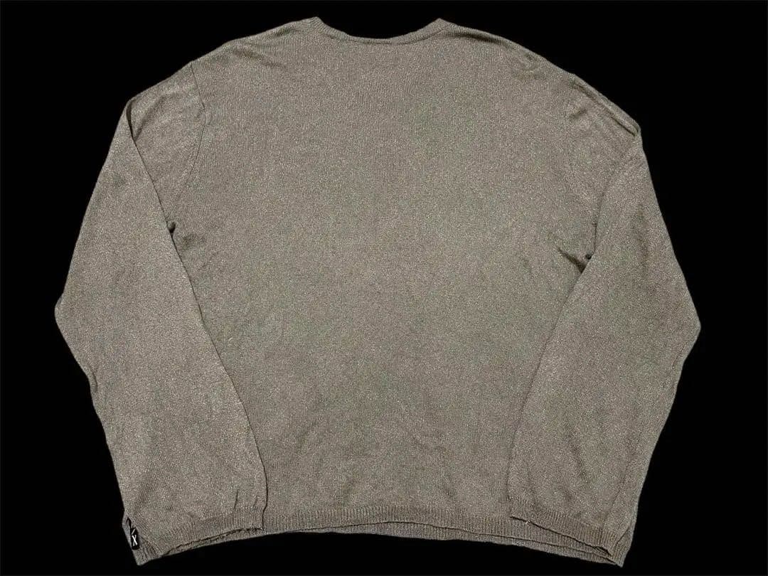ARMANI ニット セーター 香港製 アルマーニ Ｖネック 春物 XL — image 2