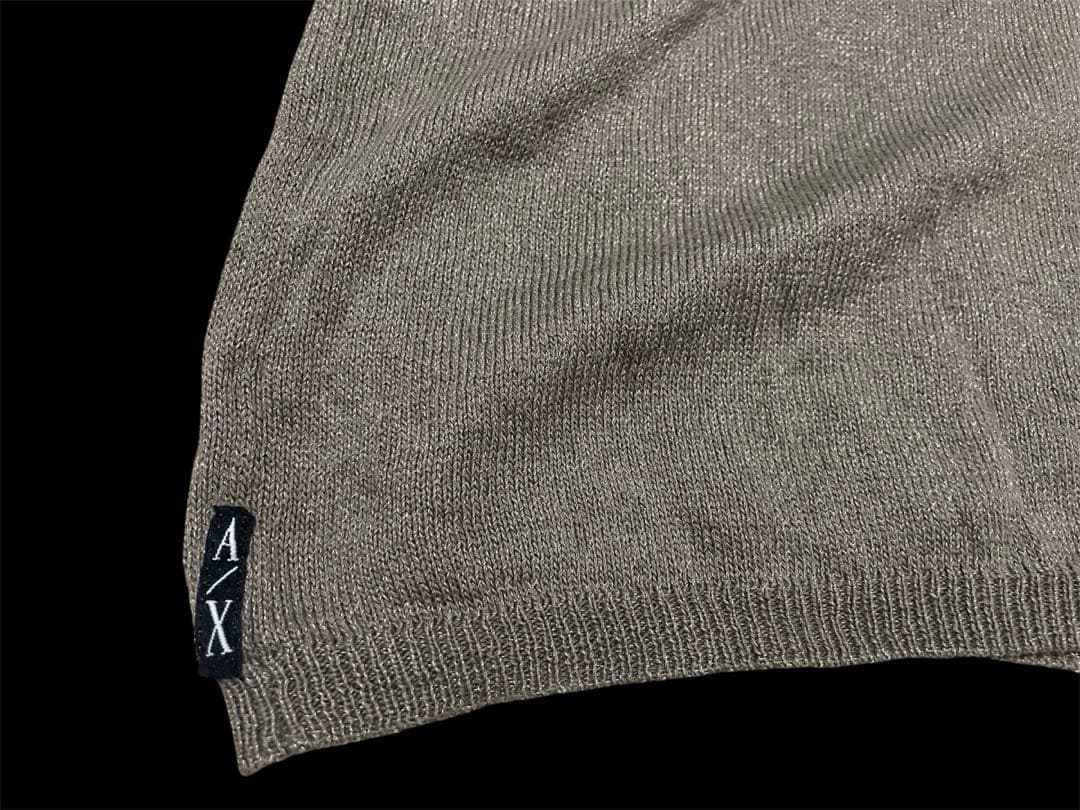 ARMANI ニット セーター 香港製 アルマーニ Ｖネック 春物 XL — image 4