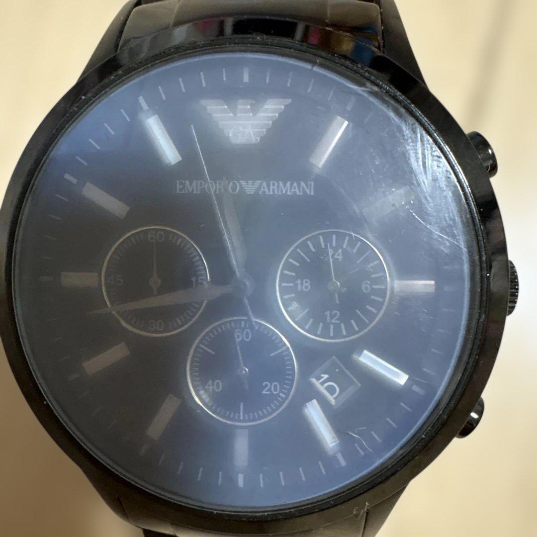 EMPORIO ARMANI クロノグラフ 腕時計 ブラック — image 2