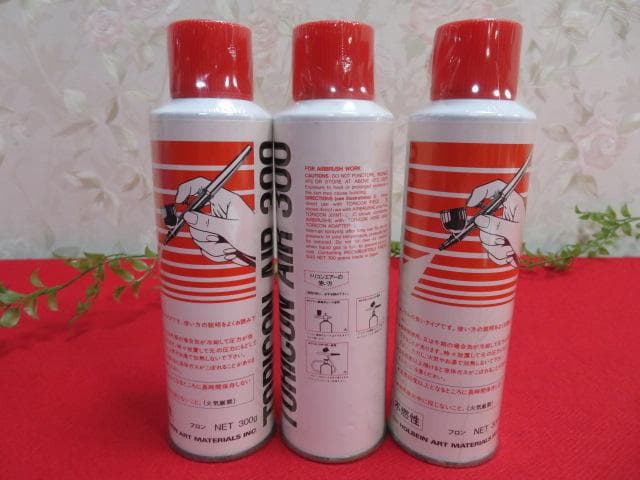 【FF920/6】未使用　HOLBEIN　エアー缶3本　AIR300 — image 2