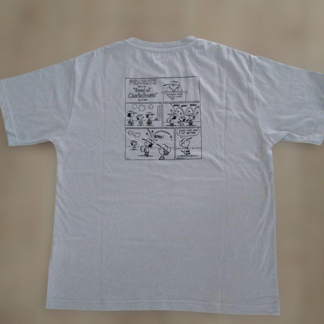 PEANUTS チャーリーブラウン　スヌーピー Tシャツ ベージュ Mサイズ — image 2
