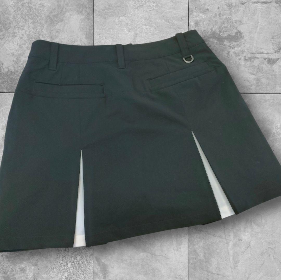 【新品】 マンシングウェアMunsingwearゴルフスカートプリーツMブラック — image 2
