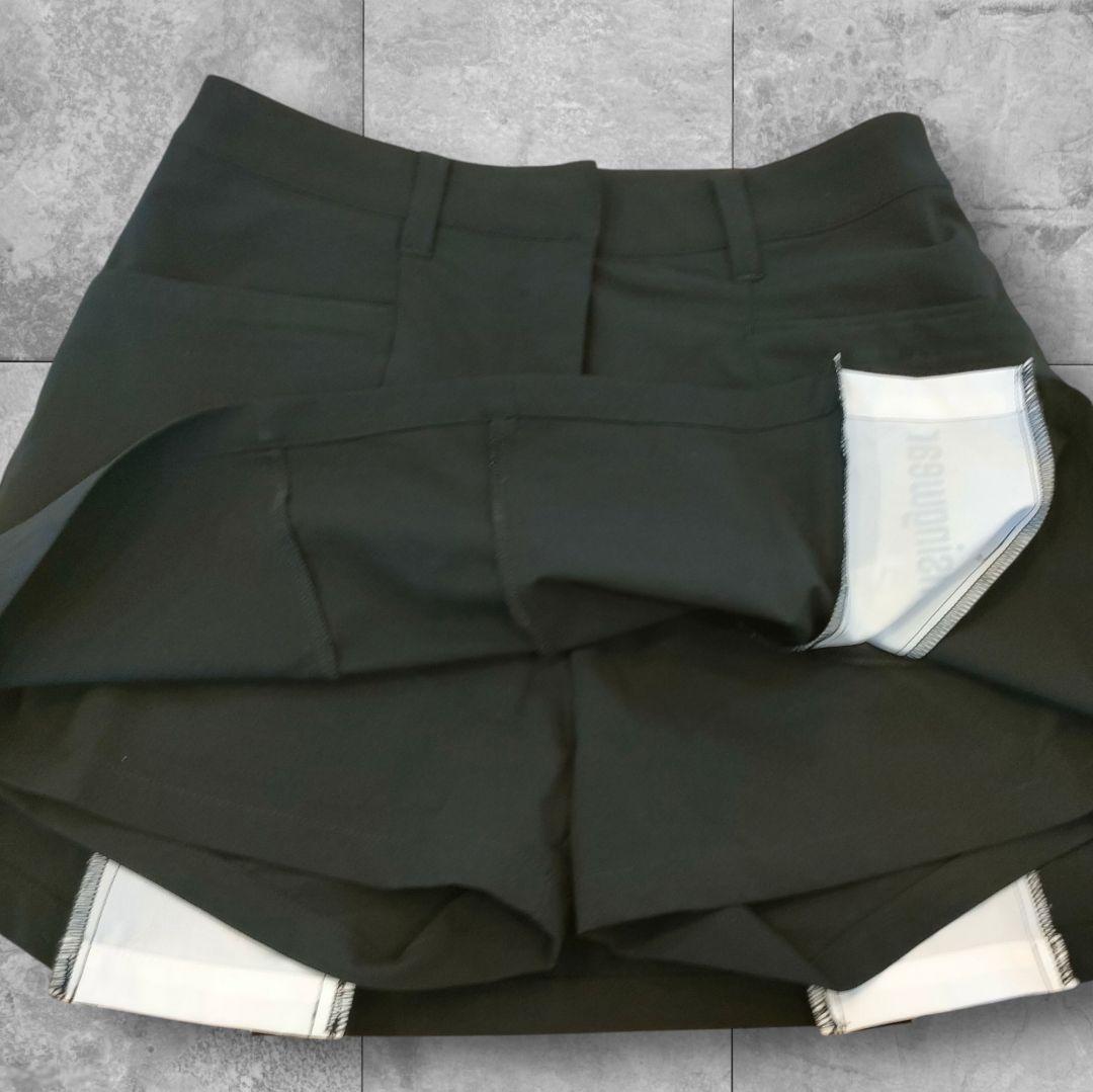 【新品】 マンシングウェアMunsingwearゴルフスカートプリーツMブラック — image 3