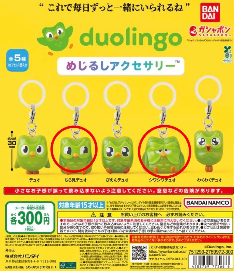 しわしわ&ちら見　Duolingo めじるしアクセサリー — image 2