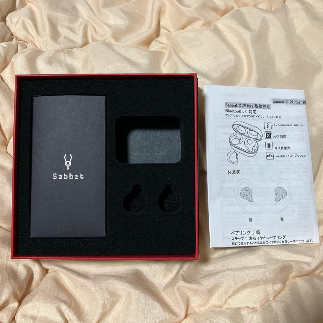 Sabbat X12 Ultra ワイヤレスイヤホン 本体　箱付き　付属品付き — image 3