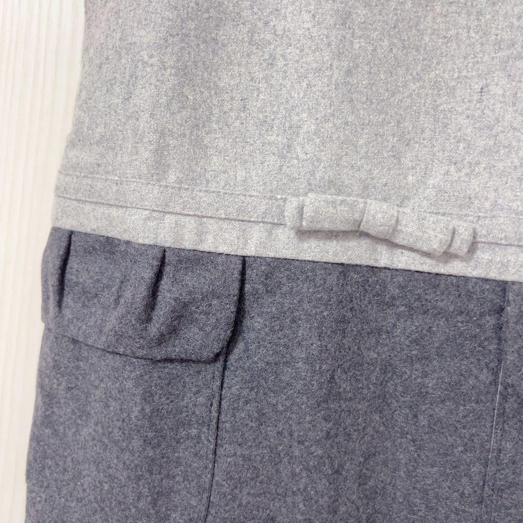 【新品】jacadi ウール　ワンピース　グレー　6A — image 3