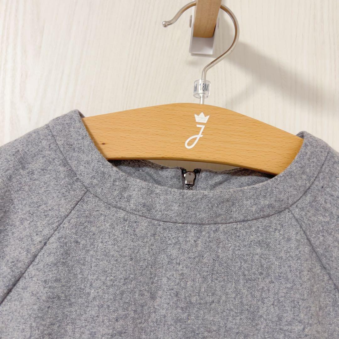 【新品】jacadi ウール　ワンピース　グレー　6A — image 4