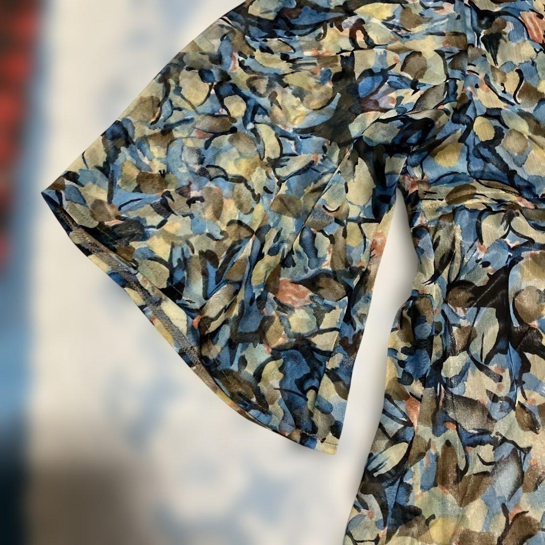 WEAVER 花柄 七分袖 ブラウス チュニック　Mサイズ — image 3