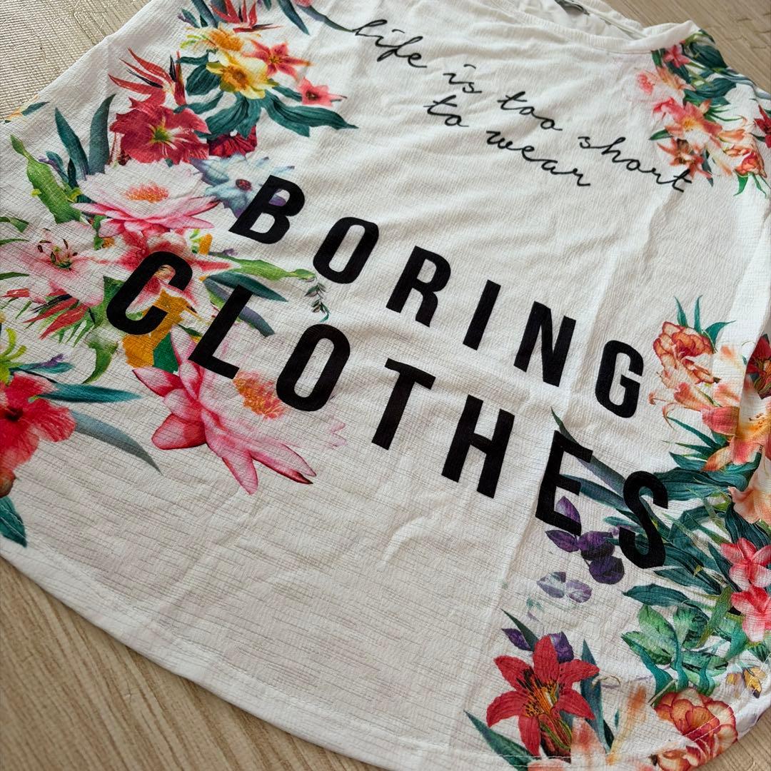 Bershka 花柄プリント Tシャツ ホワイト M — image 5