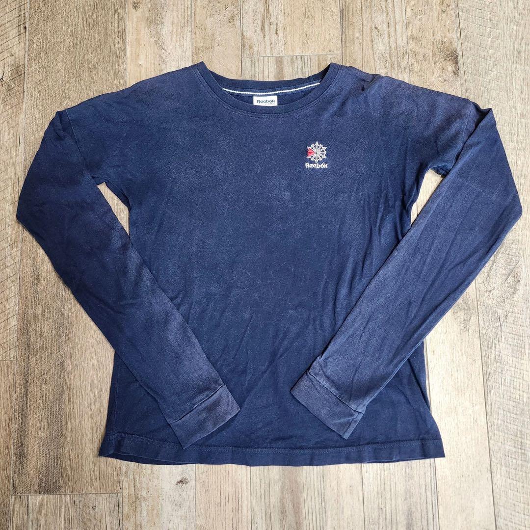 Reebok 【美品】 クラシック 長袖Tシャツ ネイビー M A1092 — image 2