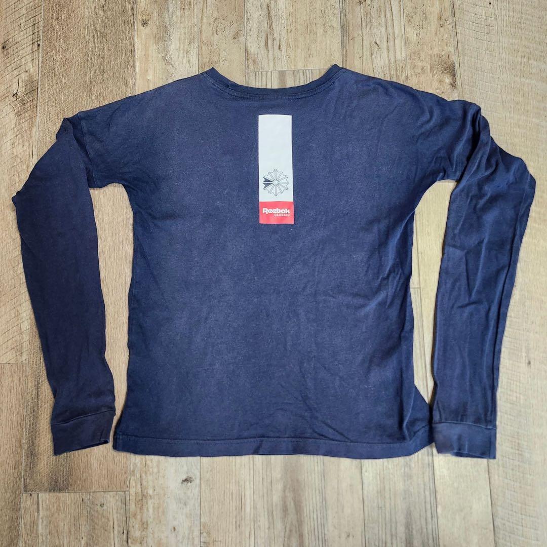 Reebok 【美品】 クラシック 長袖Tシャツ ネイビー M A1092 — image 3
