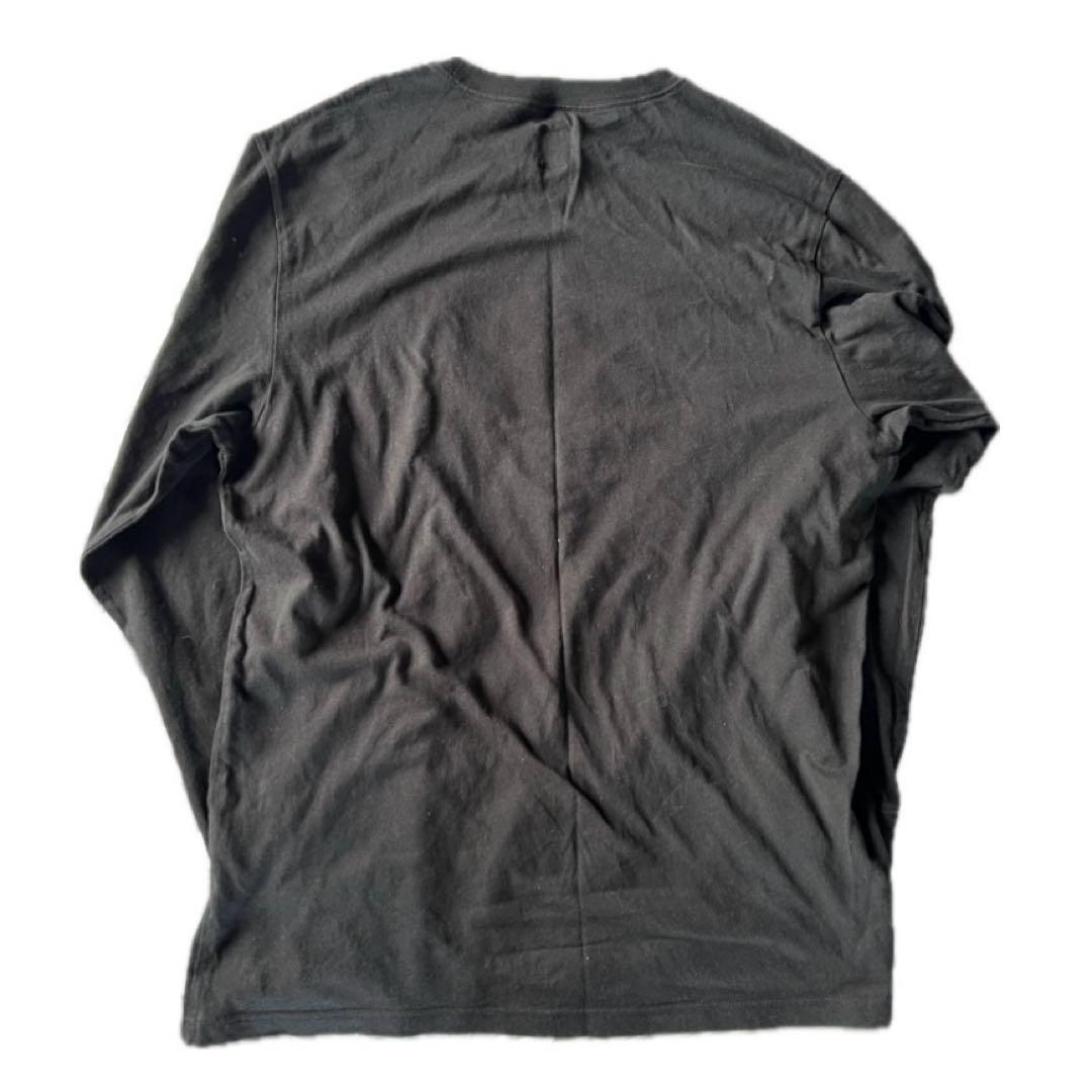 DC SHOECOUSA ロングスリーブTシャツ XL ブラック×カモ柄 — image 2