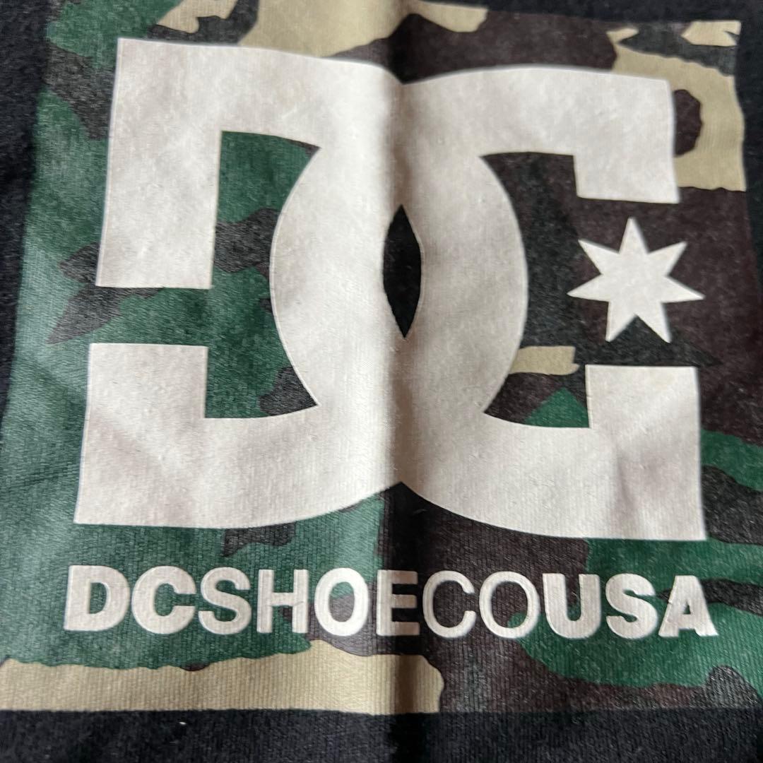 DC SHOECOUSA ロングスリーブTシャツ XL ブラック×カモ柄 — image 3