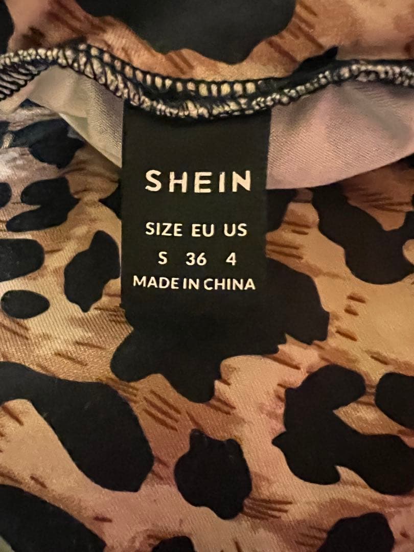SHEIN ヒョウ柄 ハイネック 長袖 トップス S — image 5