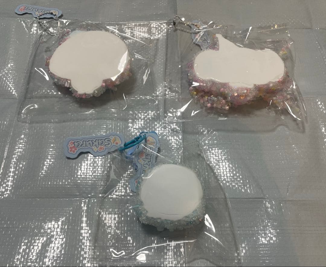 スクイーズ　３点　Sakura 動物　水色 — image 2