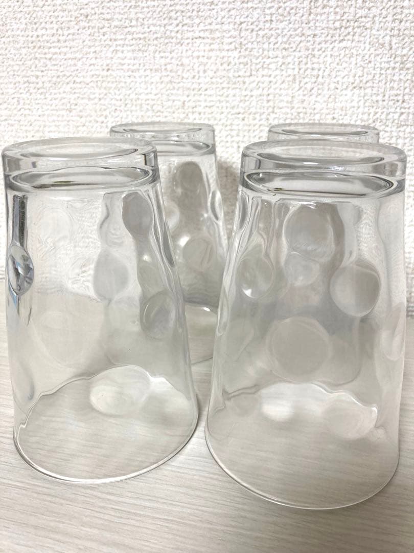 ガラスコップ 4個セット ドット柄　 日本製　容量350m I — image 2