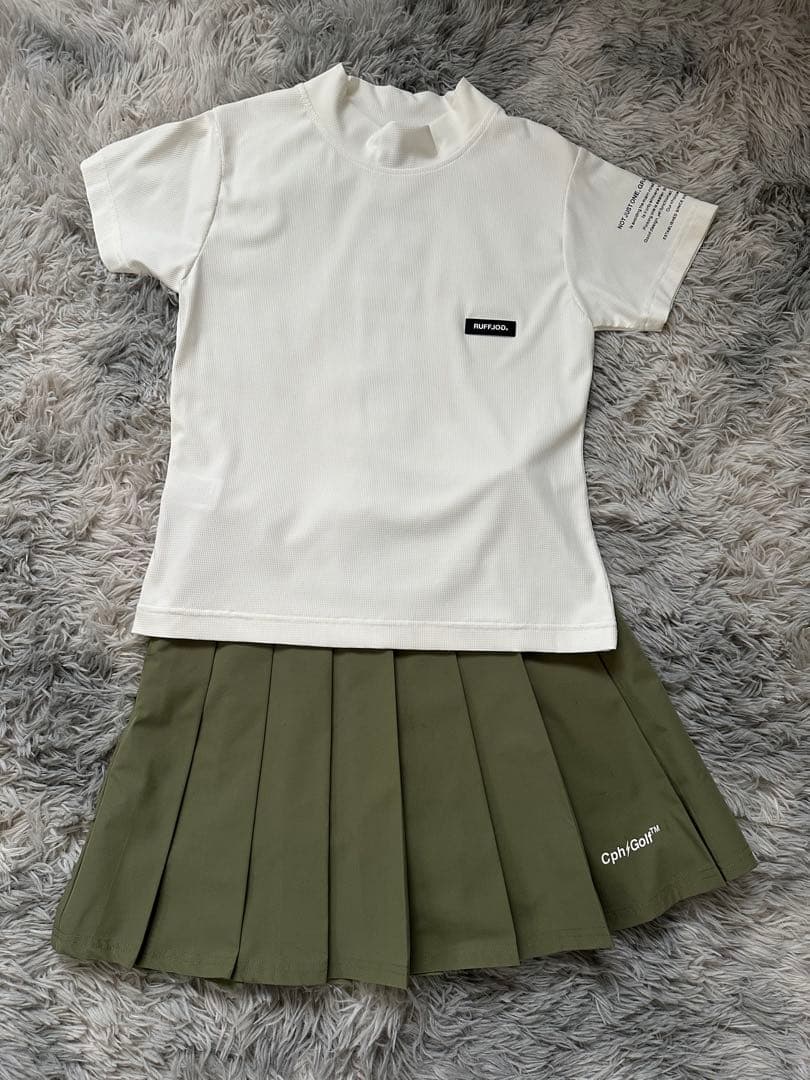 未使用 訳ありRUFFLOG モックネックシャツ ホワイト — image 2