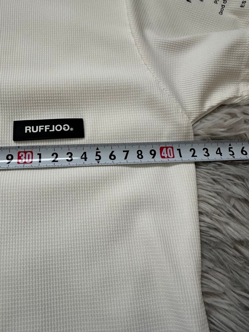 未使用 訳ありRUFFLOG モックネックシャツ ホワイト — image 4