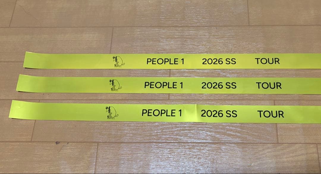 PEOPLE1 2026 TOUR "HAVEN" 銀テープ 3本 金テープ — image 3