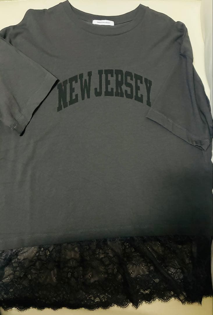 AMERICAN HOLIC カレッジロゴレースドッキングTシャツ 本日発送！ — image 4