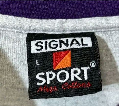 90sビンテージSIGNAL SPORT プリントTシャツ グレー Lサイズ — image 3