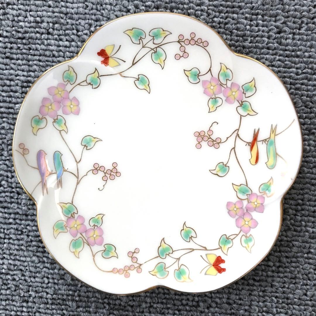 有田焼　香蘭社　小鳥の詩　金彩　5枚 — image 2