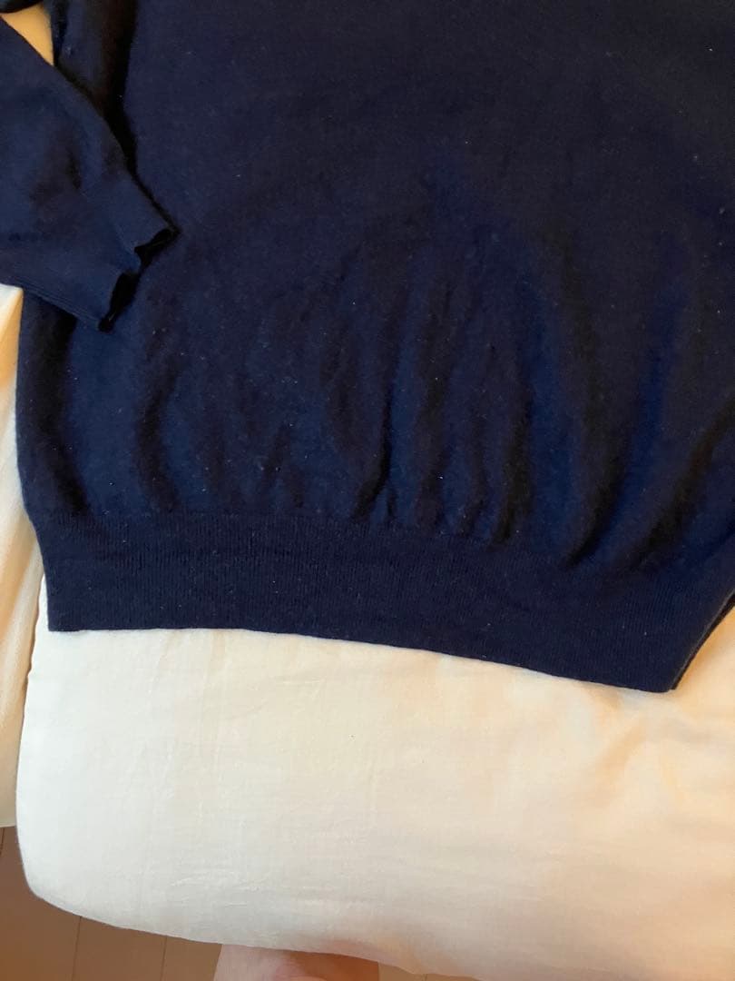 ユニクロ　カシミアセーター 3XL ネイビー — image 5