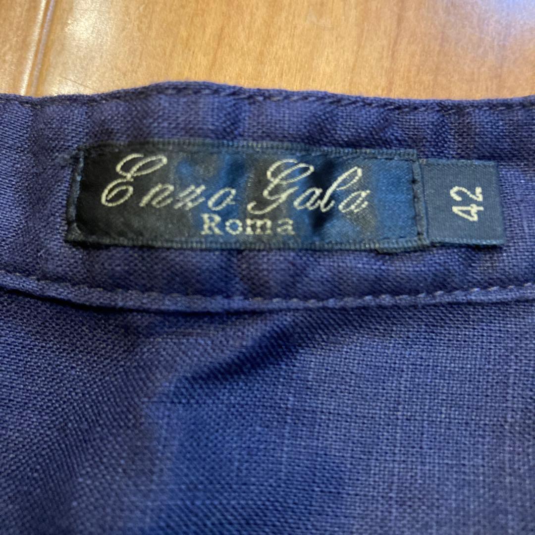 Enzo Gala Roma ノースリーブシャツ 濃い紫色サイズ42 — image 2