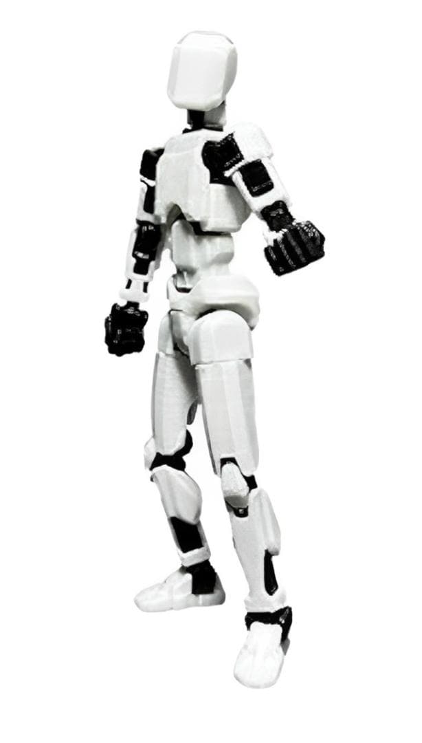 ⭐新品⭐アクションフィギュア ロボット ダミー人形 白 ホワイト 武器セット付 — image 3